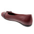 Trotters Sylvia T2166-601 Womens Red Narrow Leather Ballet Flats Shoes 10.5