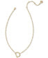 Фото #2 товара Gold-Tone Cultured Freshwater Pearl Initial Necklace, 19"