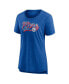 ფოტო #2 პროდუქტის Women's Heather Royal Philadelphia 76ers League Leader Tri-Blend T-shirt