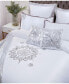 Фото #3 товара Grace Sequin Embellished Duvet Cover Set With Matching Pillow Cases King