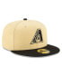 ფოტო #4 პროდუქტის Men's Gold, Black Arizona Diamondbacks City Connect 59FIFTY Fitted Hat