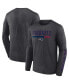 Фото #1 товара Men's Charcoal New England Patriots Long Sleeve T-shirt