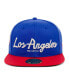 Фото #3 товара Men's Royal Los Angeles Red Devils Black Fives Snapback Adjustable Hat