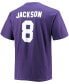 Фото #2 товара Men's Big and Tall Lamar Jackson Purple Baltimore Ravens Player Name Number T-shirt