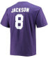 Men's Big and Tall Lamar Jackson Purple Baltimore Ravens Player Name Number T-shirt