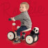 Smoby Rookie Balance Bike Red - Ideal Walker for Children from 12 Months, Walking Bike with Toy Basket, Retro Design for Boys and Girls