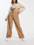 Фото #4 товара Weekday Hazel tailored trousers in dark beige