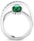 Фото #4 товара Кольцо Swarovski Hyperbola Green Crystal