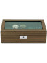 Rothenschild watch box walnut RS-2442-W for 8 watches & cufflinks