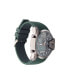 Men's Analog-Digital Green Silicone Strap Watch 51mm