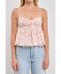 Фото #1 товара Women's Floral Baby Doll Top