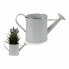 Decorative watering can Metal White Silver (15,7 x 18 x 35,5 cm) (12 Units)