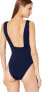 Фото #2 товара Trina Turk Women's 189420 Plunge Wrap Front One Piece Swimsuit Size 4