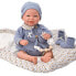 MUÑECAS ARIAS 45 cm Daniel With Sleeping Bag baby doll