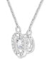 Фото #4 товара Swarovski floating Crystal Pendant Necklace