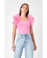 Фото #2 товара Women's Contrast Organza Top