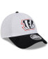 Фото #3 товара Men's White/Black Cincinnati Bengals 2024 NFL Training Camp 9FORTY Adjustable Hat