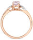 ფოტო #3 პროდუქტის Morganite (1 ct. t.w.) & Diamond Accent Ring in 14k Rose Gold