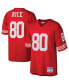 Фото #4 товара Men's Jerry Rice Scarlet San Francisco 49ers Big and Tall 1990 Retired Player Replica Jersey