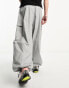 Фото #4 товара Weekday Unisex parachute baggy trousers in grey exclusive to ASOS