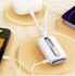 Powerbank 10000mAh Colorful Series 22.5W z kablami USB-C i Iphone Lightning biały