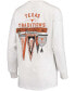 ფოტო #4 პროდუქტის Women's White Texas Longhorns Traditions Pennant Long Sleeve T-shirt