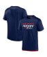Фото #1 товара Men's Navy Columbus Blue Jackets Authentic Pro Tech T-shirt