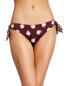 Фото #1 товара Stella McCartney 274059 Women Ruched Oranges Print Classic Bikini Bottom Size XS
