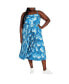 Фото #1 товара Plus Size Jayda Pleat Print Midi Dress