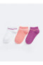 LCW ECO Çizgili Kız Bebek Patik Çorap 3'lü