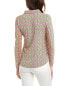 Фото #2 товара Ibkul Chantal Print Adjustable Length Polo Shirt Women's