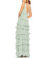 ფოტო #4 პროდუქტის Women's Ieena Sleeveless Ruffle Tiered V Neck Gown