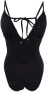 Фото #2 товара Lucky Brand 263623 Women's Plunge Front One Piece Swimsuit Size Small