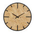 Настенное часы Чёрный Натуральный PVC Железо Деревянный MDF 60 x 4,5 x 60 cm