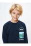 Фото #1 товара LCW Kids Rahat Kalıp Bisiklet Yaka Baskılı Erkek Çocuk Sweatshirt