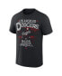 Фото #2 товара Men's Darius Rucker Collection by Black Distressed Los Angeles Dodgers Beach Splatter T-shirt