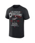 Men's Darius Rucker Collection by Black Distressed Los Angeles Dodgers Beach Splatter T-shirt Черный, S - фото #2