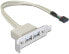 Delock 0.5m Slotblech USB 2.0 - 0.5 m - USB A - USB 2.0 - Male/Female - White
