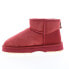 Emu Australia Sharky Micro W12548 Womens Red Suede Ankle & Booties Boots 7