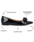 Фото #6 товара Women's Clareene Chain Pointed Toe Flats