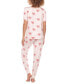 Фото #2 товара Women's Happy Place 2-Pc. Printed Pajamas Set