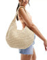 Фото #1 товара Abercrombie & Fitch oversized round straw tote bag