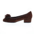 Фото #7 товара David Tate Quick Womens Brown Wide Suede Slip On Ballet Flats Shoes 9