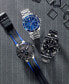 ფოტო #7 პროდუქტის Men's Swiss Maverick Black Edition Black PVD Stainless Steel Bracelet Watch 43mm