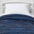 Фото #1 товара Toddler Jersey Wave Kids' Comforter Navy - Pillowfort