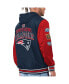 ფოტო #2 პროდუქტის Men's Navy, Red New England Patriots Commemorative Reversible Full-Zip Jacket