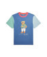 Фото #4 товара Футболка для малышей Polo Ralph Lauren Polo Bear Cotton Color-Blocked