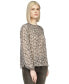 ფოტო #3 პროდუქტის Women's Long-Sleeve Pin-Tuck Top