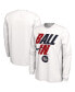 Фото #1 товара Men's White Gonzaga Bulldogs Ball In Bench Long Sleeve T-shirt