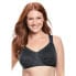 ფოტო #1 პროდუქტის Plus Size Easy Enhancer Lace Wireless Bra